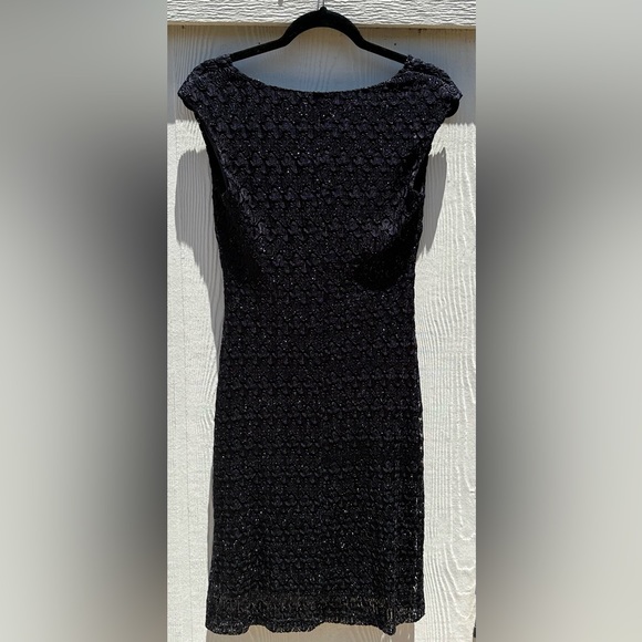 Connected Apparel Dress Midi Dress Black Small - Picture 7 of 9